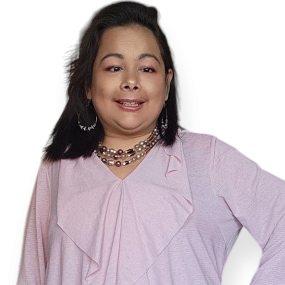 Splash Pink Ruffle Blouse - Picture 6 of 16